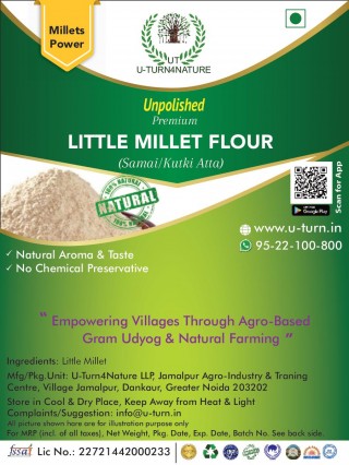 Natural Little Millet Flour/Samai or Kutaki Atta