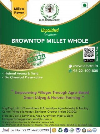 Browntop Millet Whole- 100% Natural 