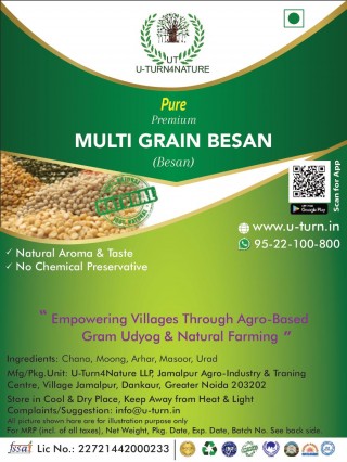 Natural Pure Multi Grain Besan, 500g ZP