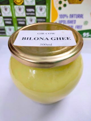 Premium Gir Cow Bilona Ghee, Vedic Desi Ghee- 100% Pure & Authentic, 500ml